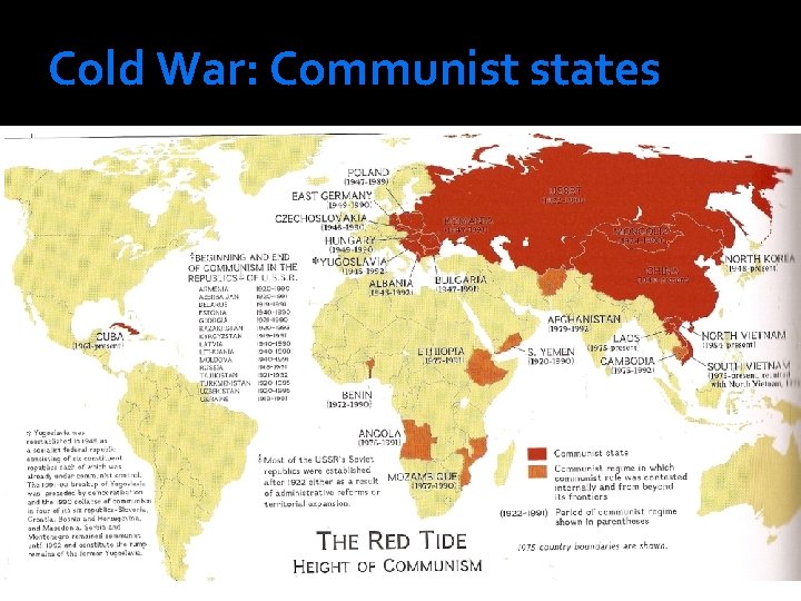 Cold War: Communist states 