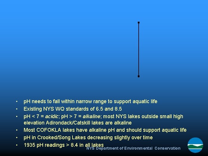 • • • p. H needs to fall within narrow range to support