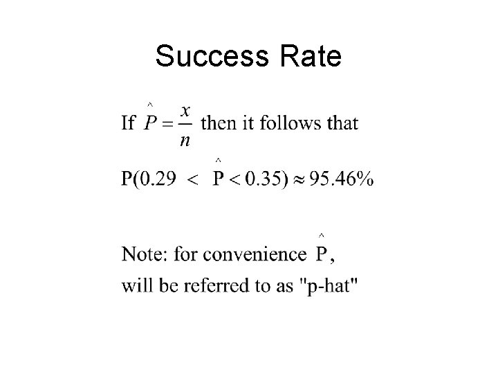 Success Rate 