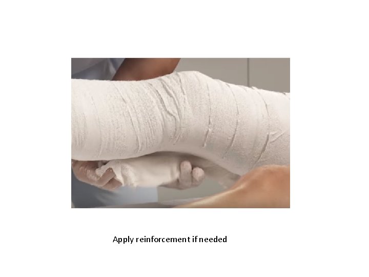 Apply reinforcement if needed 