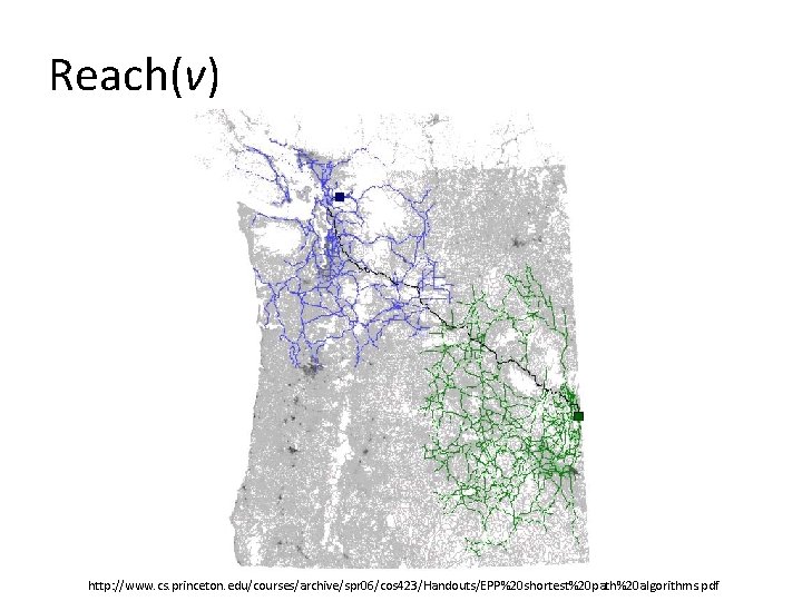 Reach(v) http: //www. cs. princeton. edu/courses/archive/spr 06/cos 423/Handouts/EPP%20 shortest%20 path%20 algorithms. pdf Reach(v) http: //www. cs. princeton. edu/courses/archive/spr 06/cos 423/Handouts/EPP%20 shortest%20 path%20 algorithms. pdf