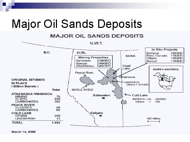 Major Oil Sands Deposits 