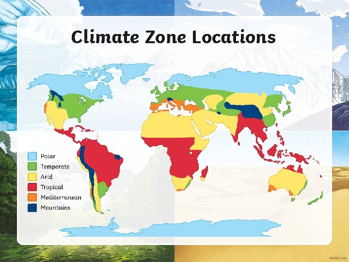 Climate Zone Locations Grasslands 