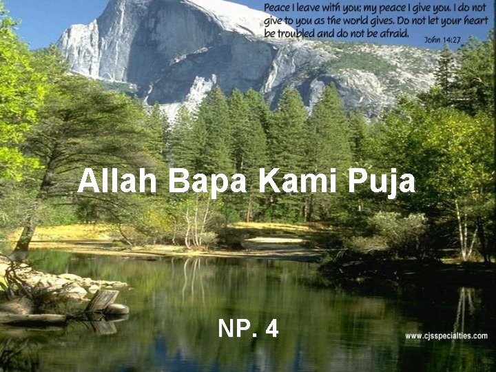 Allah Bapa Kami Puja NP. 4 