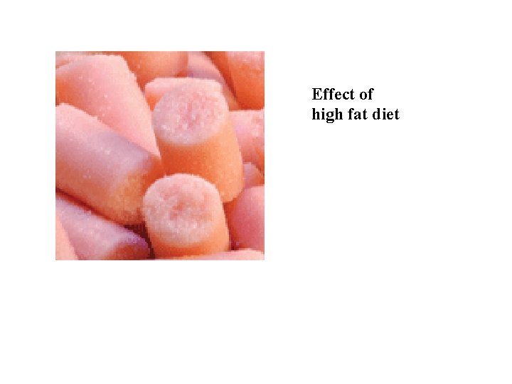 Effect of high fat diet 