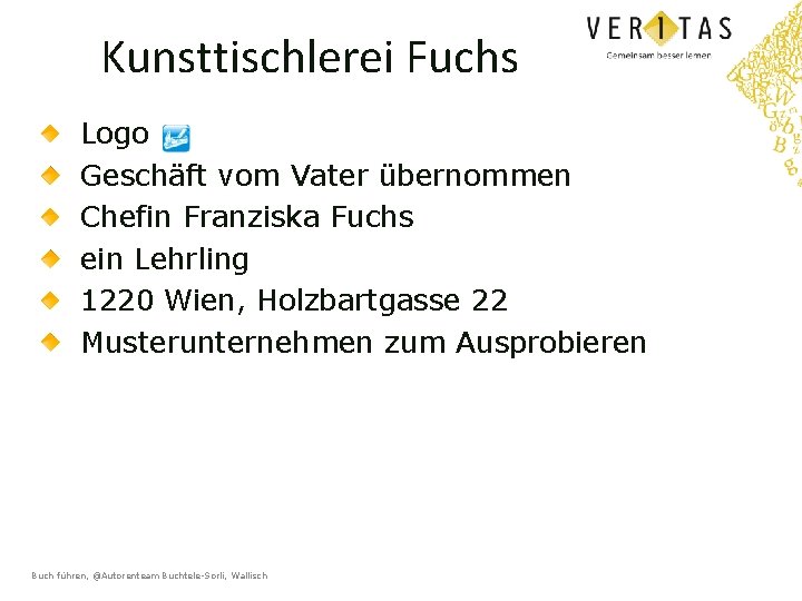 Kunsttischlerei Fuchs Logo Geschäft vom Vater übernommen Chefin Franziska Fuchs ein Lehrling 1220 Wien,