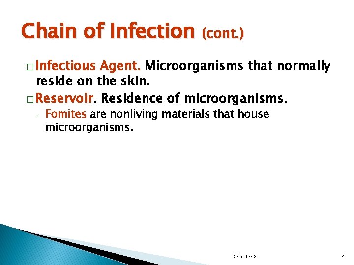 Chain of Infection Adapted by Dana Cashion HS