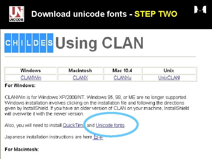 Download unicode fonts - STEP TWO 