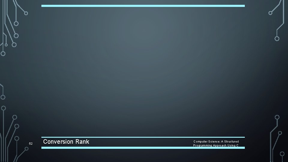 52 Conversion Rank Computer Science: A Structured Programming Approach Using C 52 Conversion Rank Computer Science: A Structured Programming Approach Using C