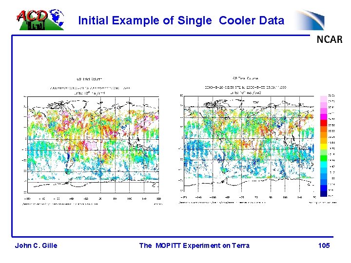 Initial Example of Single Cooler Data John C. Gille The MOPITT Experiment on Terra