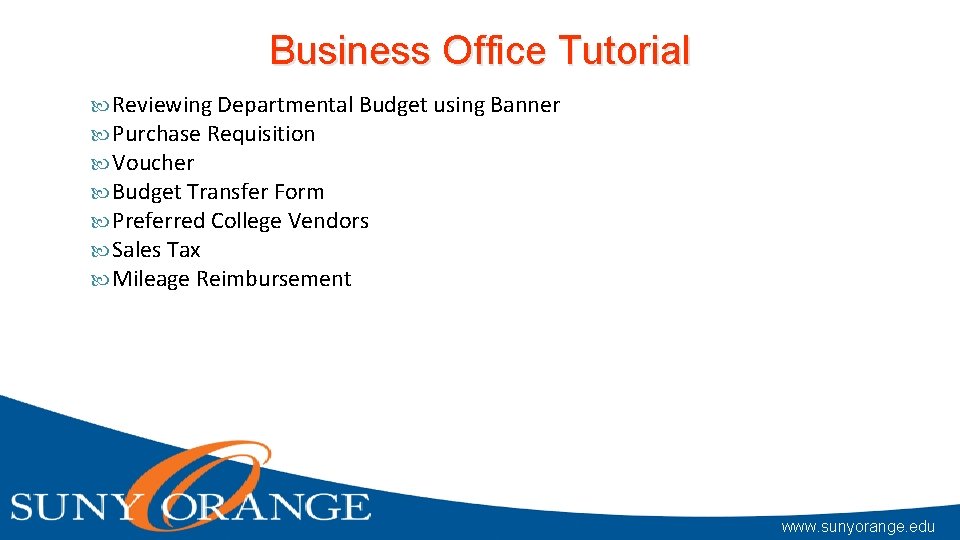 Business Office Tutorial Reviewing Departmental Budget using Banner Purchase Requisition Voucher Budget Transfer Form