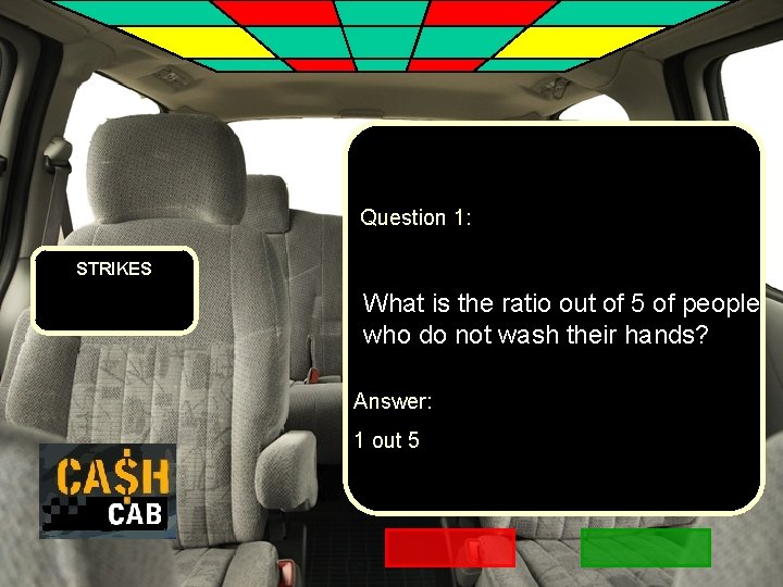 Question 1: STRIKES What is the ratio out of 5 of people who do