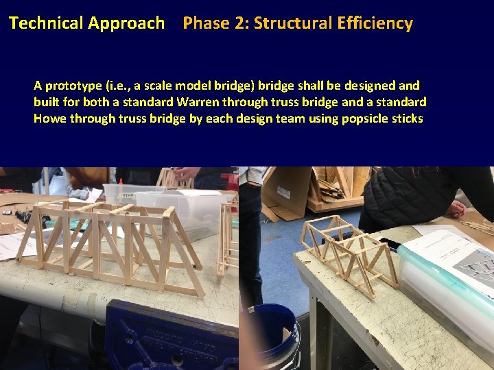 Technical Approach Phase 2: Structural Efficiency A prototype (i. e. , a scale model