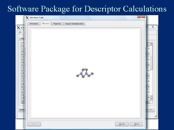 Software Package for Descriptor Calculations 