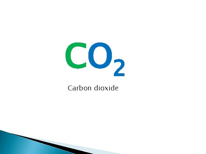 CO 2 Carbon dioxide 