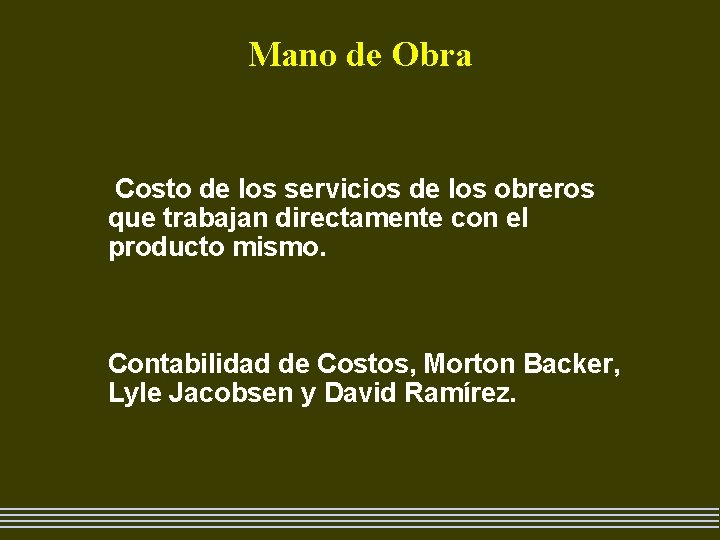 Conceptos bsicos de Contabilidad de Costos Captulo 1