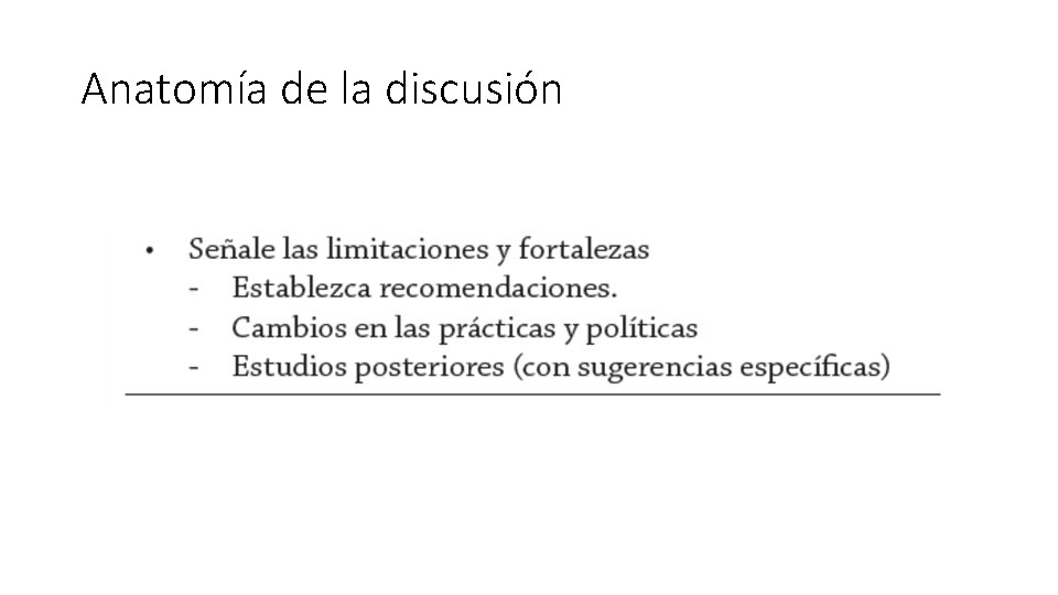 Anatomía de la discusión 