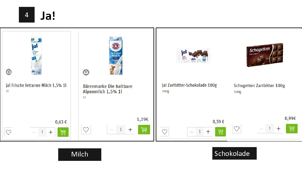 4 Ja! Milch Schokolade 