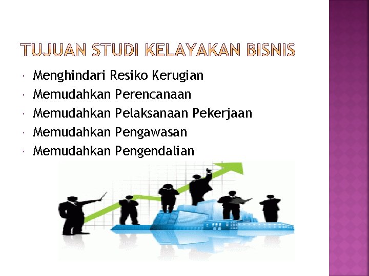  Menghindari Resiko Kerugian Memudahkan Perencanaan Memudahkan Pelaksanaan Pekerjaan Memudahkan Pengawasan Memudahkan Pengendalian 