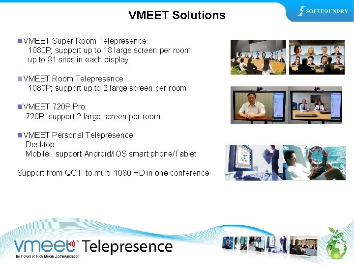VMEET Solutions n. VMEET Super Room Telepresence 1080 P; support up to 18 large