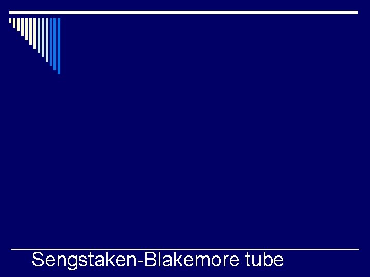 Sengstaken-Blakemore tube 