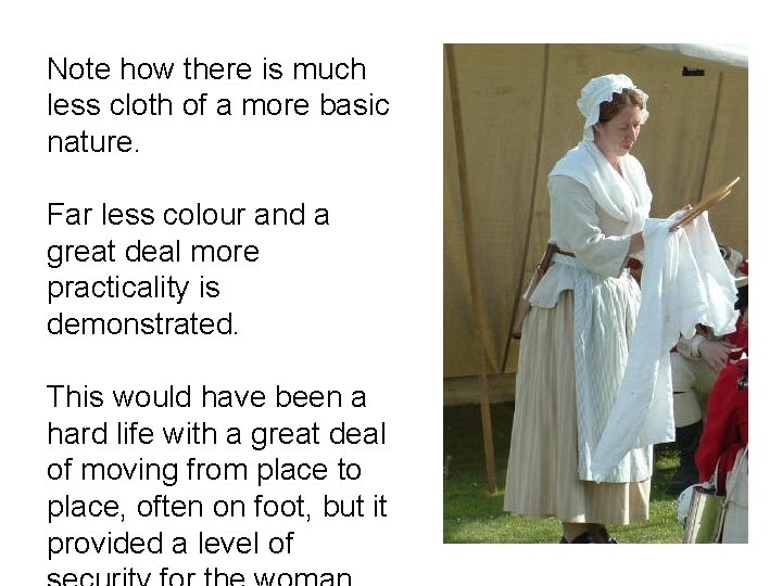 Note how there is much less cloth of a more basic nature. Far less