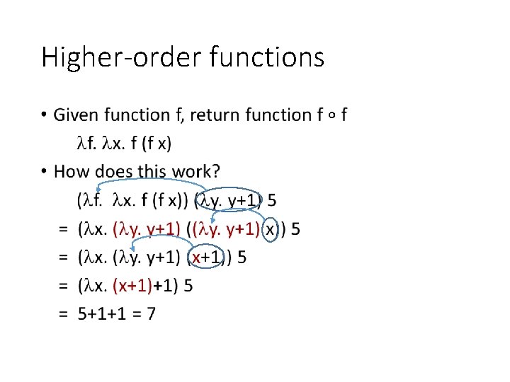 Higher-order functions • 