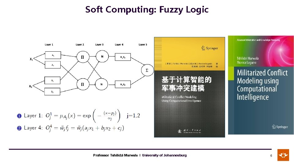 Soft Computing: Fuzzy Logic Professor Tshilidzi Marwala l University of Johannesburg 5 