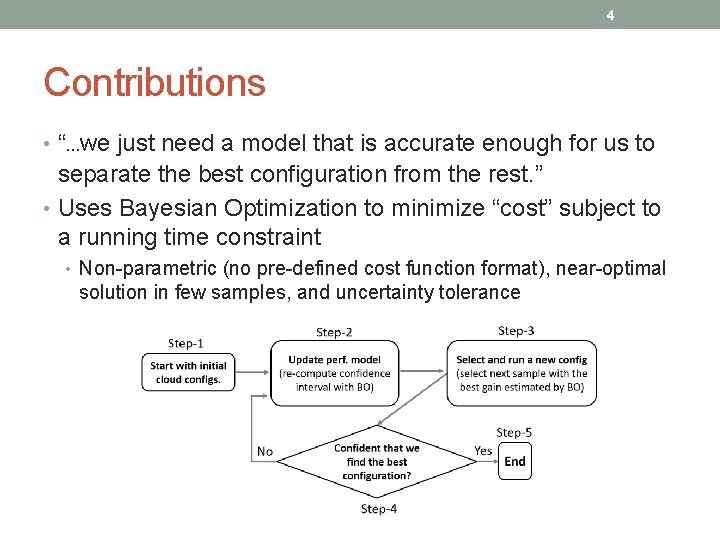 4 Contributions • “…we just need a model that is accurate enough for us