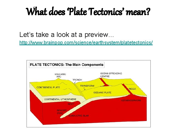 What does ‘Plate Tectonics’ mean? Let’s take a look at a preview… http: //www.