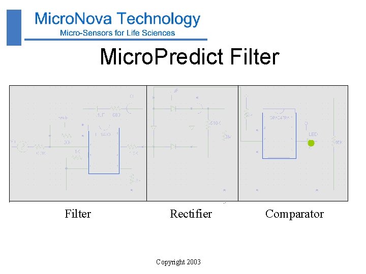 Micro. Predict Filter Rectifier Copyright 2003 Comparator 