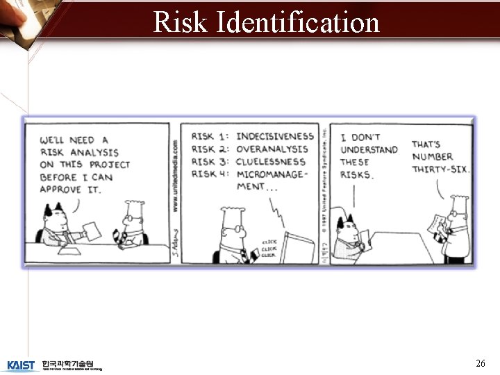 Risk Identification 26 