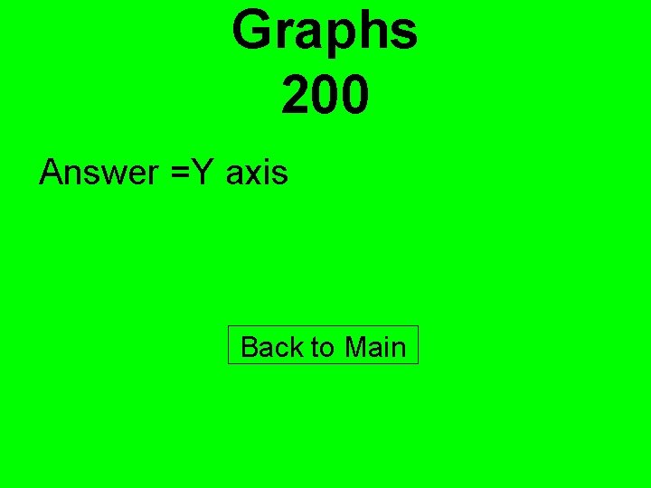 Graphs 200 Answer =Y axis Back to Main 