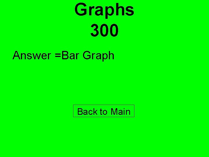 Graphs 300 Answer =Bar Graph Back to Main 