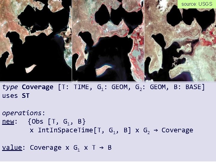 source: USGS type Coverage [T: TIME, G 1: GEOM, G 2: GEOM, B: BASE]