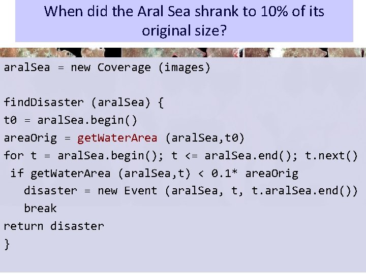 When did the Aral Sea shrank to 10% of its original size? aral. Sea