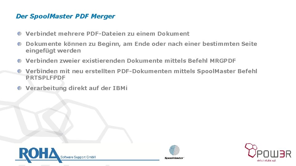 Der Spool. Master PDF Merger Verbindet mehrere PDF-Dateien zu einem Dokumente können zu Beginn,