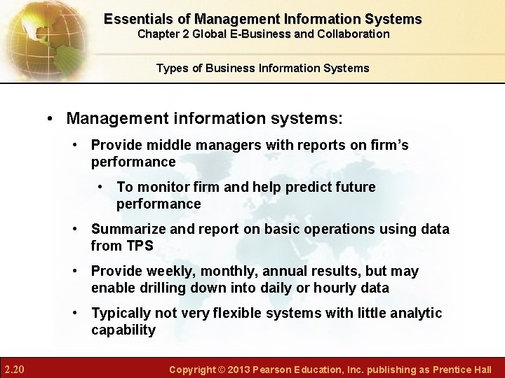 Essentials of Management Information Systems Chapter 2 Global E-Business and Collaboration Types of Business