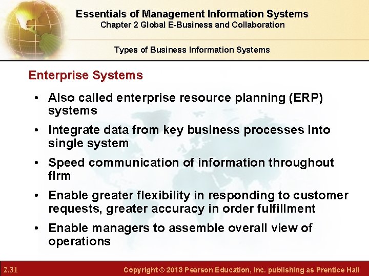 Essentials of Management Information Systems Chapter 2 Global E-Business and Collaboration Types of Business