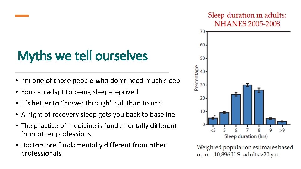 Myths we tell ourselves I’m one of those people who don’t need much sleep