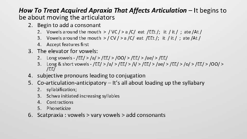 How To Treat Acquired Apraxia That Affects Articulation – It begins to be about