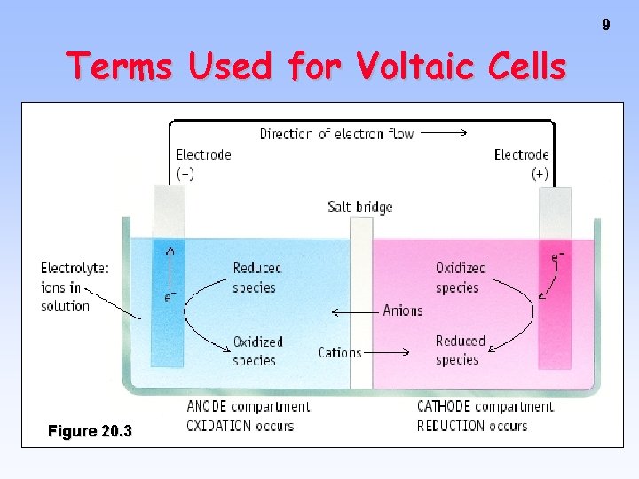 9 Terms Used for Voltaic Cells Figure 20. 3 