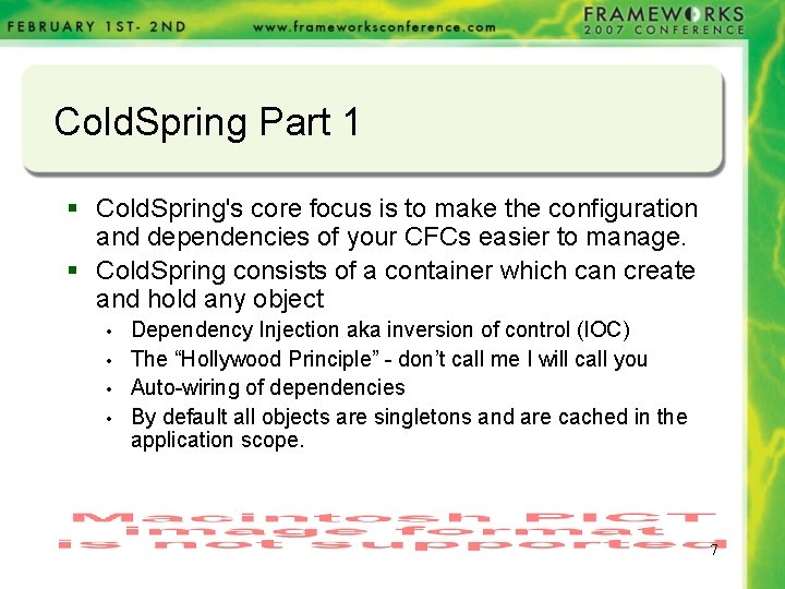 Cold. Spring Part 1 § Cold. Spring's core focus is to make the configuration Cold. Spring Part 1 § Cold. Spring's core focus is to make the configuration
