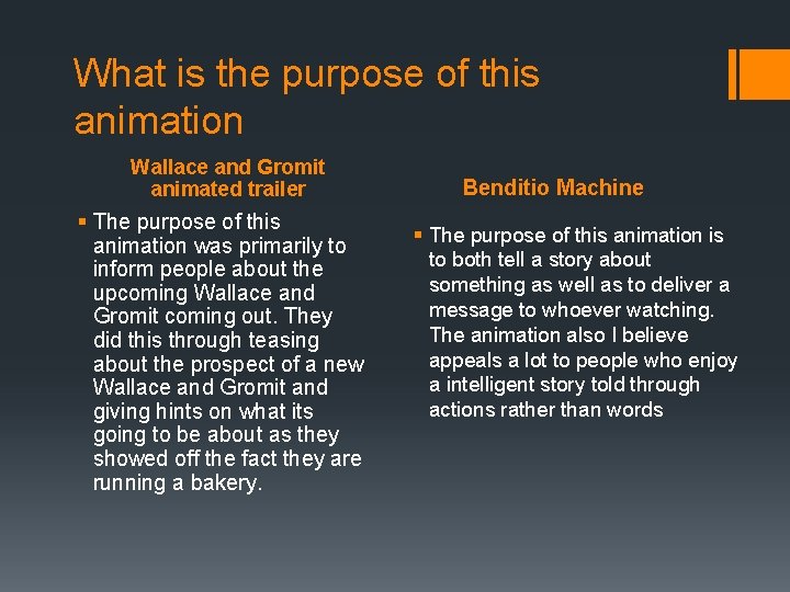 What is the purpose of this animation Wallace and Gromit animated trailer § The