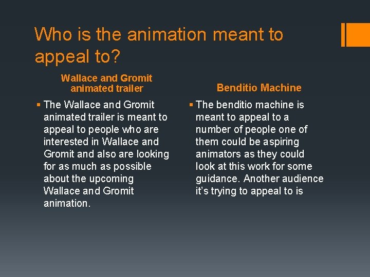 Who is the animation meant to appeal to? Wallace and Gromit animated trailer §
