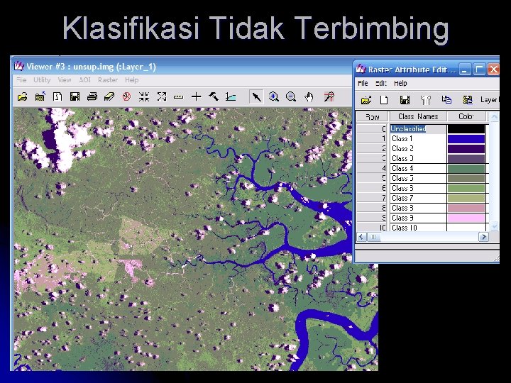 Klasifikasi Tidak Terbimbing Klasifikasi Tidak Terbimbing