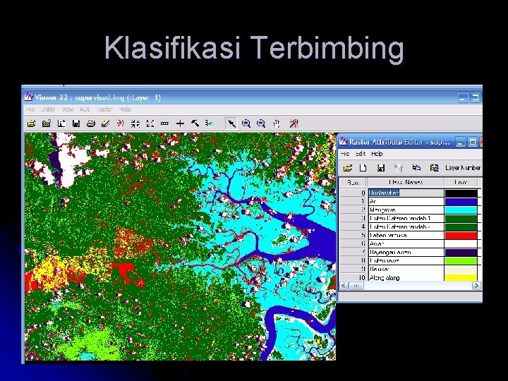 Klasifikasi Terbimbing Klasifikasi Terbimbing