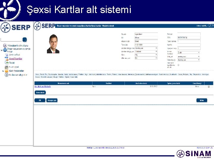 Şəxsi Kartlar alt sistemi 