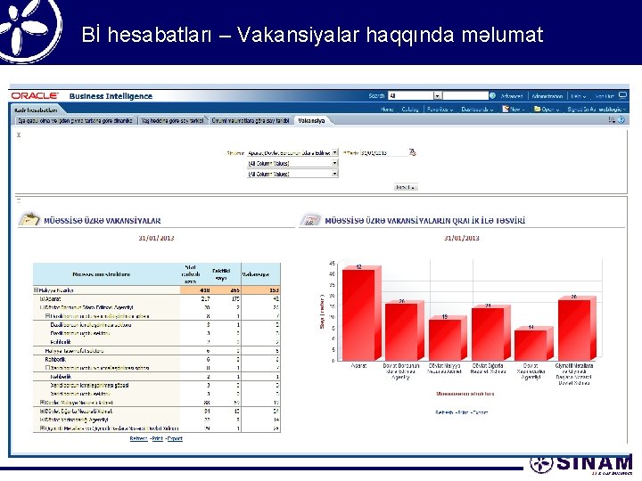 Bİ hesabatları – Vakansiyalar haqqında məlumat 