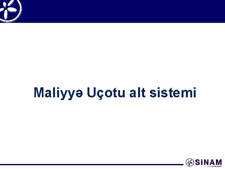 Maliyyə Uçotu alt sistemi 